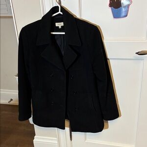 Roxy Black Double-Breasted Pea Coat ☀️SJ